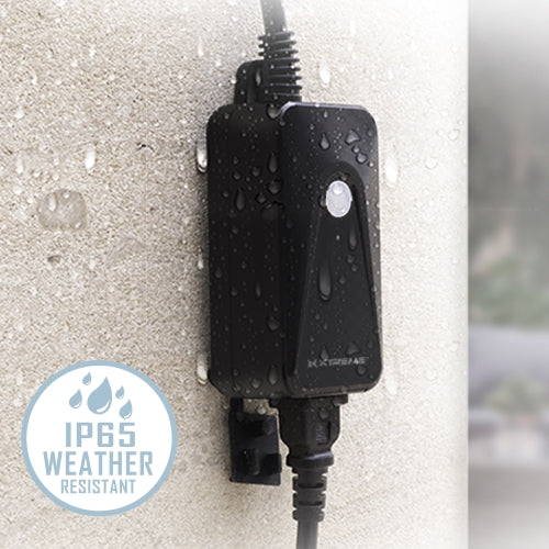 Smart Outdoor Plug with Remote & Voice Control, Works with Alexa & Google Assistant, Single Outlet Wi-Fi Smart Plug for Patio Lights, Fans, and Appliances