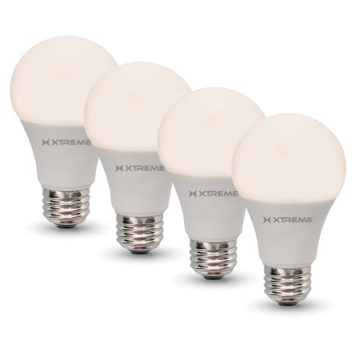4 Pack Smart A19 Wi-Fi LED Bulbs - Dimmable White, Works with Wi-Fi Alexa, Google Assistant, and Siri