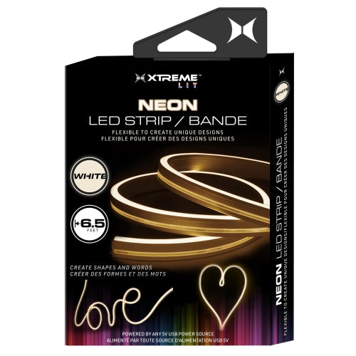 6.5ft Neon Led Strip Bendable Durable Works with Any 5V USB Power Source Make Unique and Colorful Words