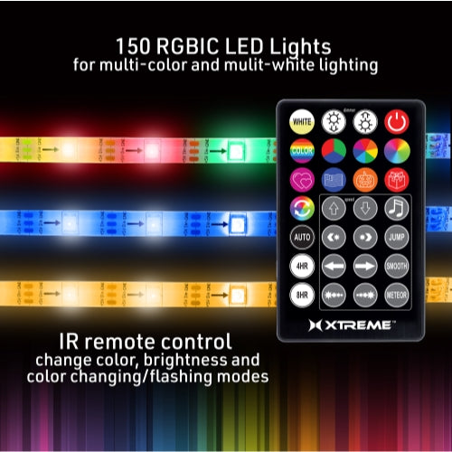 16.4ft Color Flow Multi-Color Indoor LED Light Strip, Remote Control
