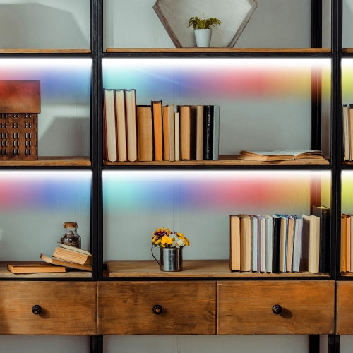 16.4ft Color Flow Multi-Color Indoor LED Light Strip, Remote Control
