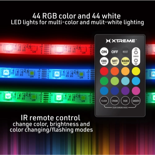 6.5ft Indoor Motion Activated Color-Changing LED Light Strip