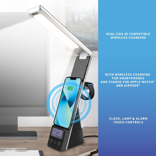 5 in 1 LED Light Lamp, Wireless Charger, Multiple Devices