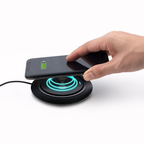 10W Wireless Charging Pad, Built In Indicator, Smartphone Qi Enabled