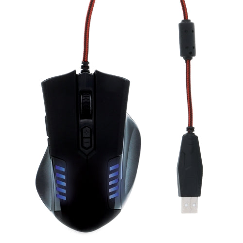 Wired Gaming Mouse - High-Precision Optical Sensor, Multicolor RGB Backlit, 6 Programmable Buttons