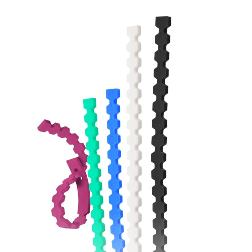 5-Pack Multi-Purpose Reusable Cable Ties for Cord Management and Organization | Adjustable and Durable Wire Holders