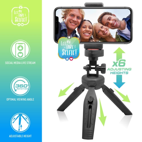Universal Smartphone Tripod with 360° Rotation