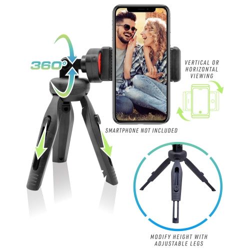 Universal Smartphone Tripod with 360° Rotation
