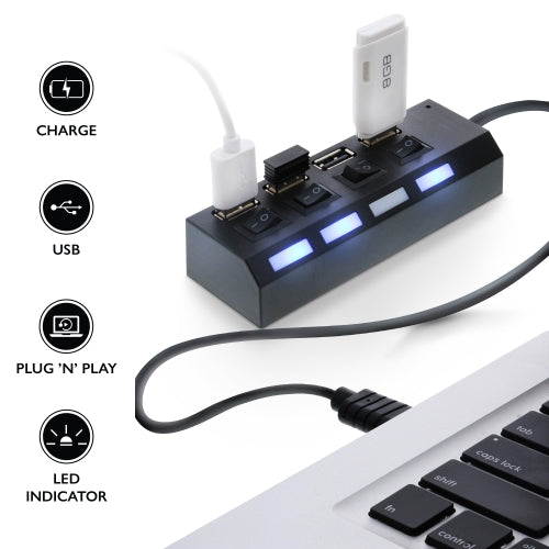 USB 4 Port High Speed 2.0 HUB