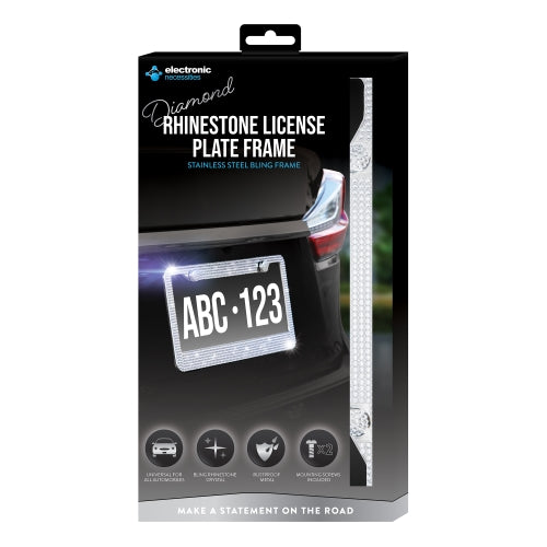 License Plate Frame with Built-In Backup Camera – High-Definition Waterproof Rearview Camera, 170° Wide Angle Lens, and Integrated Night Vision for Universal Vehicle Fit