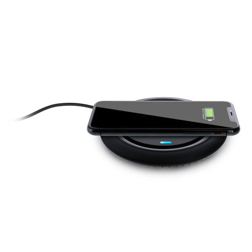 10W Fast Wireless Charger Pad, Qi-Certified Slim Charging Mat for iPhone, Samsung Galaxy, and All Qi-Enabled Smartphones