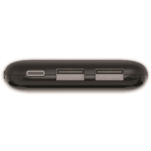 10000 mAh Power Bank with LED Screen, 2 USB-A, Type-C, and Micro USB Ports, Portable Rechargeable Battery for Travel