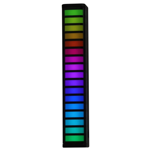 LED Sound Reactive RGB Equalizer for Car Vent | Rechargeable Music Visualizer with 9 Light Modes