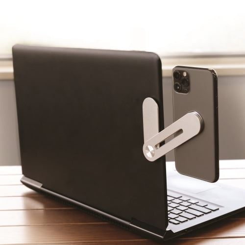 Magnetic Monitor Phone Mount for Dual Screen Viewing & Multitasking - Adjustable & Universal Compatibility