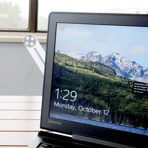 Magnetic Monitor Phone Mount for Dual Screen Viewing & Multitasking - Adjustable & Universal Compatibility