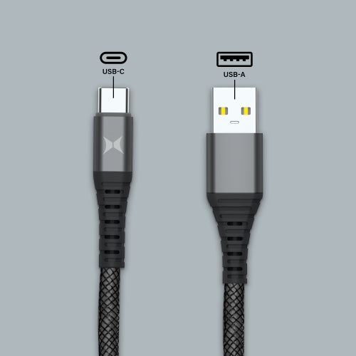 Ultra-Durable 10FT Type-C to USB-A Charging Cable with Kevlar Ballistic Fiber, 10W Fast Charge