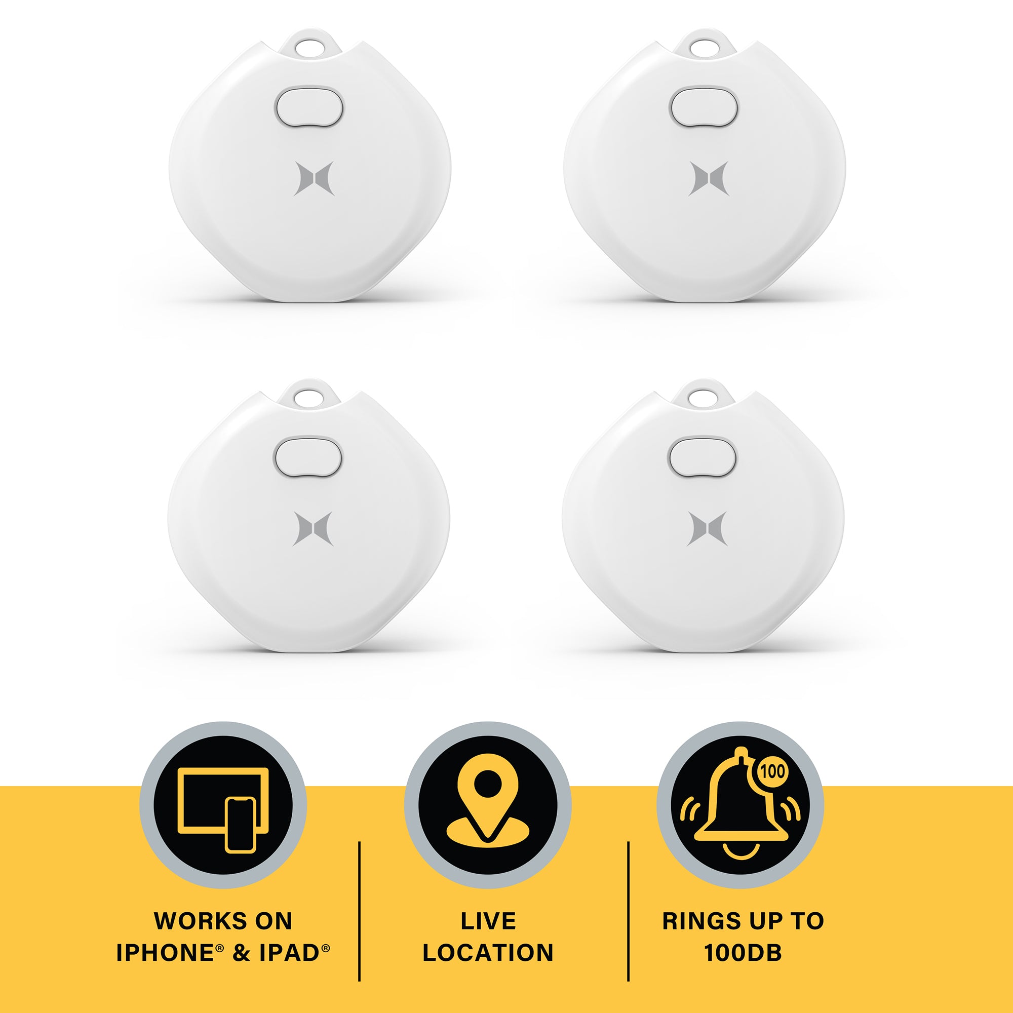 Smart Locator Tag with Apple Find My (4-Pack)