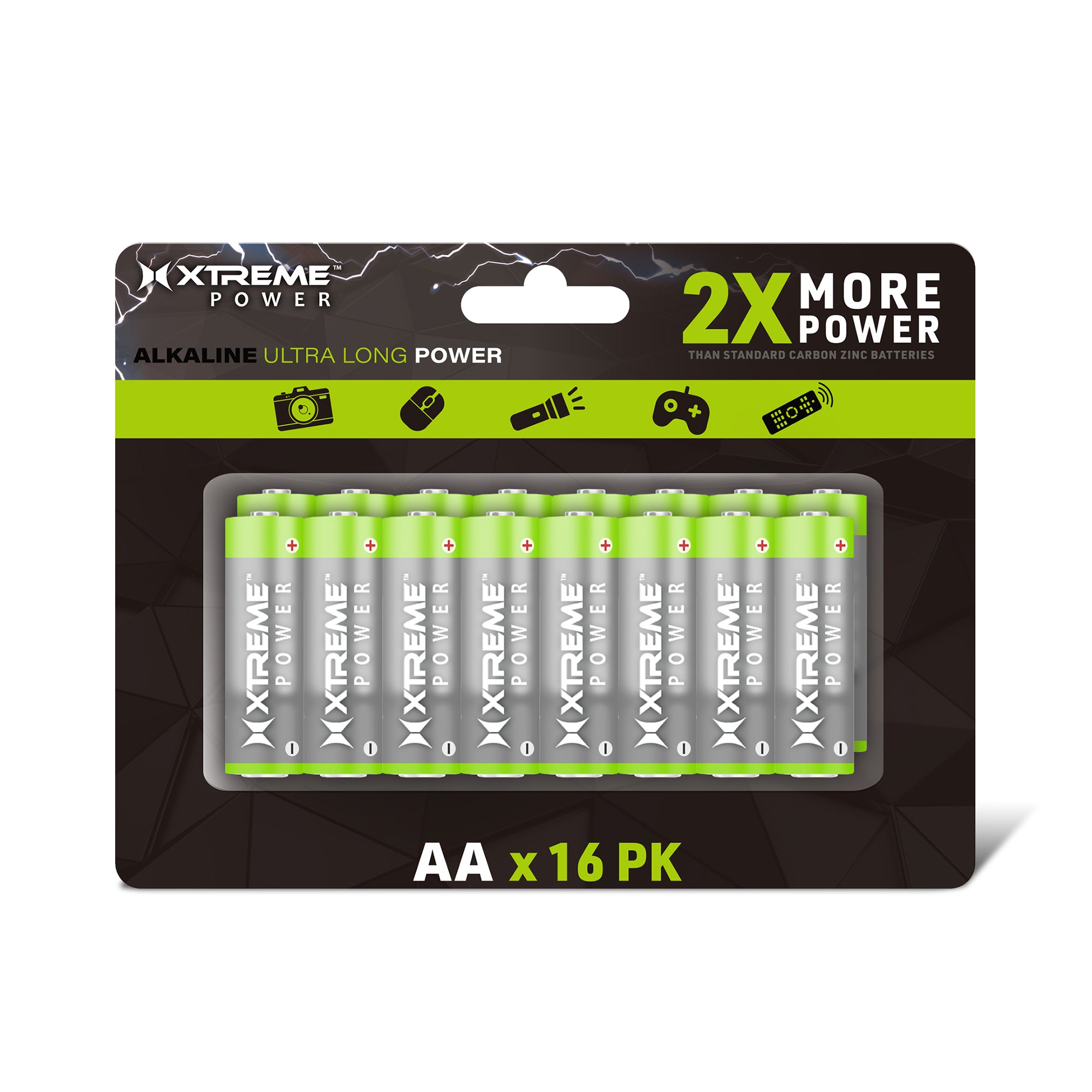 AA Batteries: Long-Lasting 16-Pack