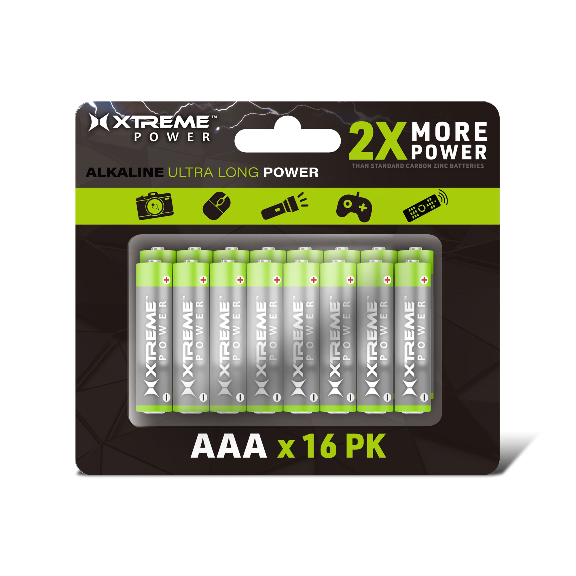 AAA Batteries: Long-Lasting 16-Pack