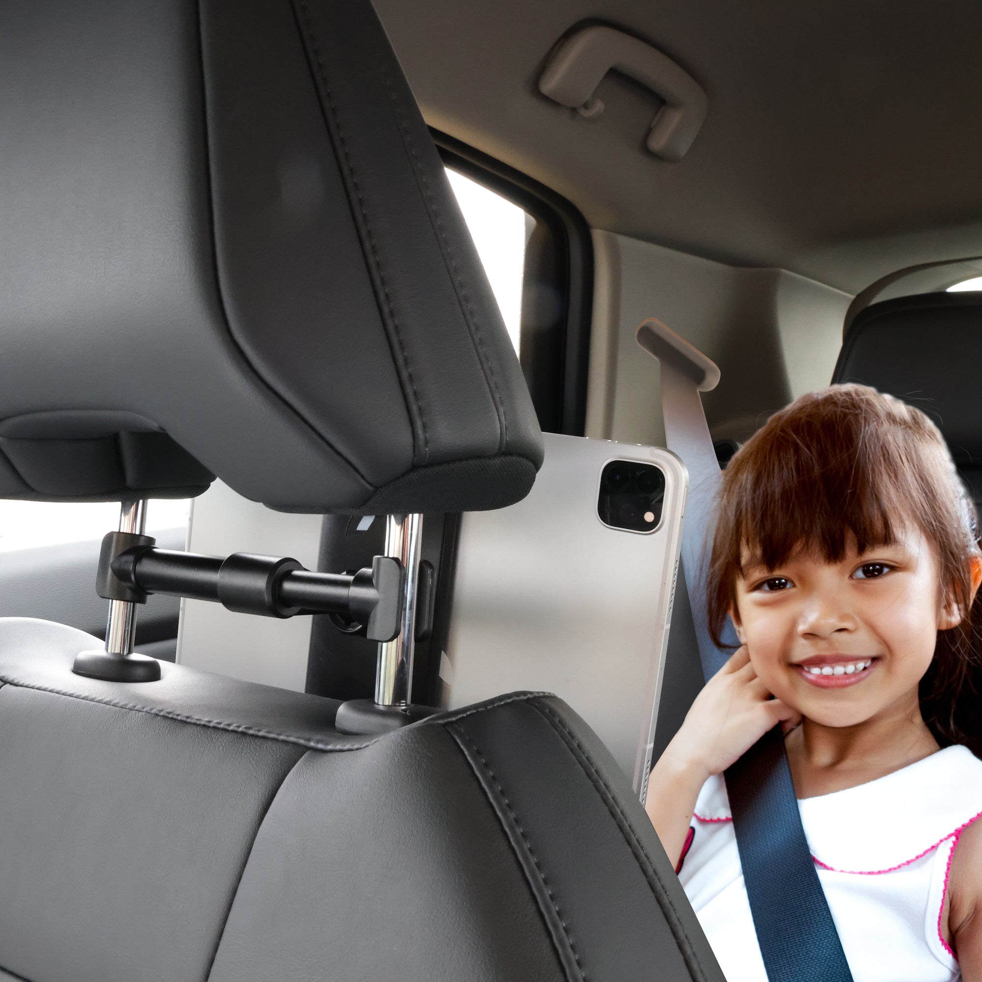 Back Seat Tablet Mount for Cars, Car Headrest Tablet Holder for Backseat, Universal Mount
