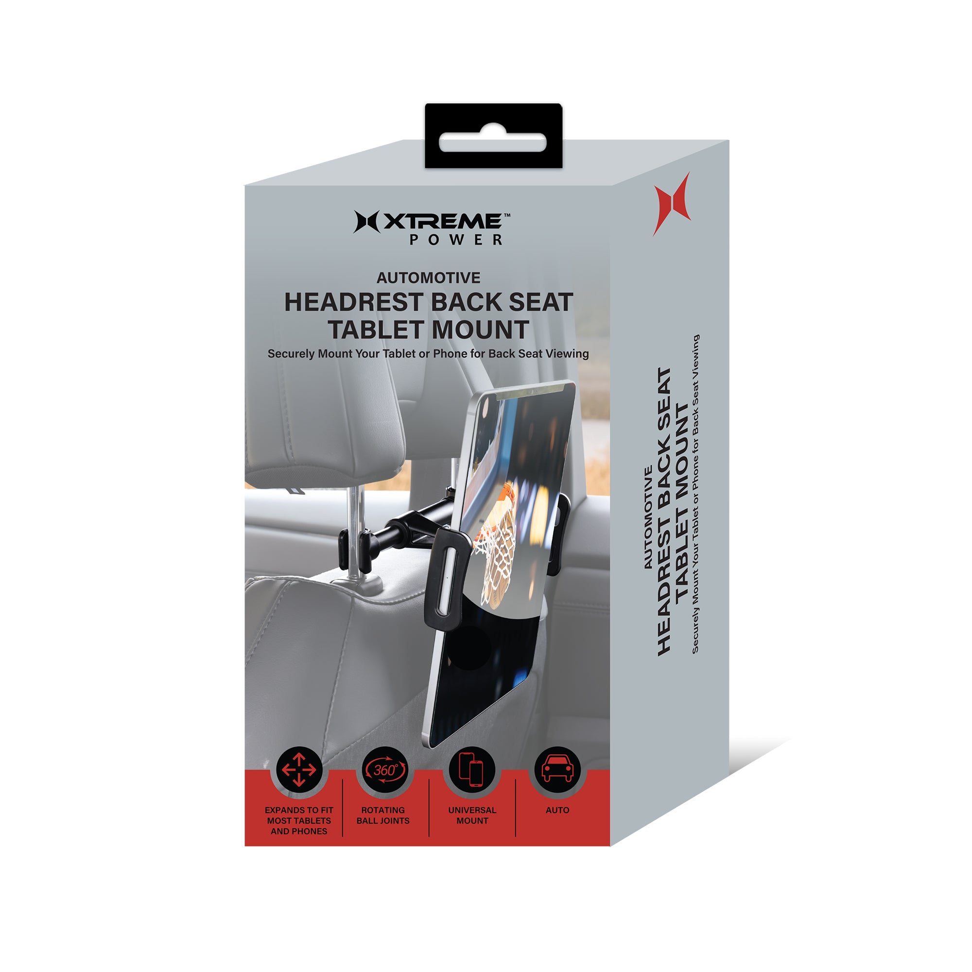 Back Seat Tablet Mount for Cars, Car Headrest Tablet Holder for Backseat, Universal Mount