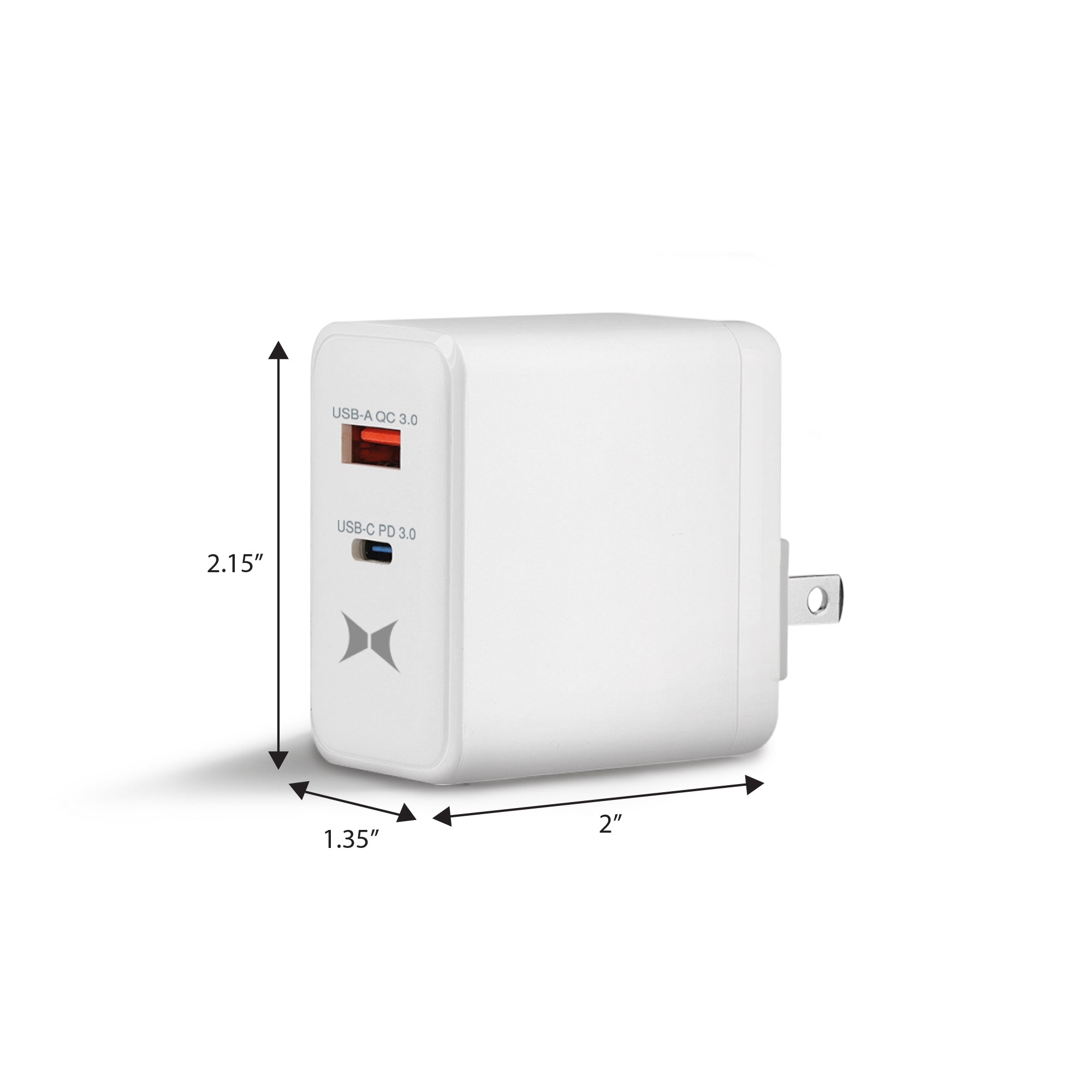 3-Pack 45W Dual Port Quick Charging Wall Charger, USB-C & USB-A Fast Chargers with QC 3.0 & PD 3.0, Ultra-Fast Wall Charger