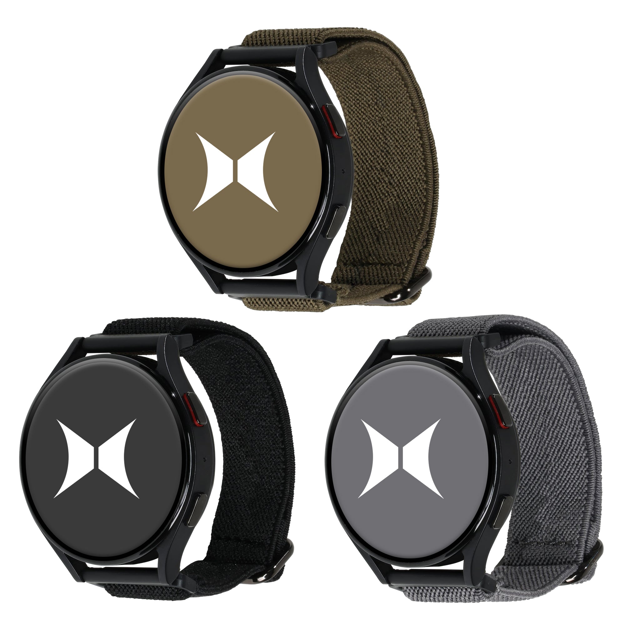 Samsung Watch Replacement Band 3 Pack – Unisex Nylon Braided Elastic Bands, One Size