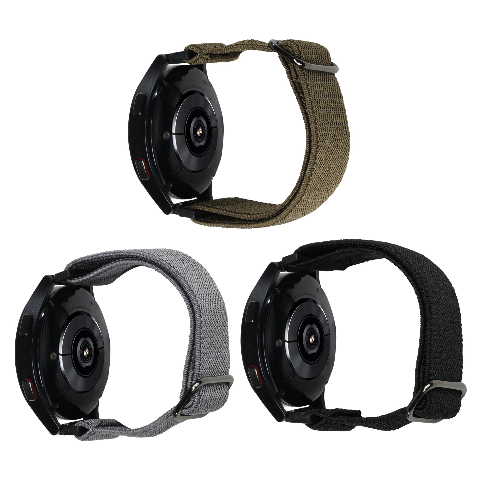 Samsung Watch Replacement Band 3 Pack – Unisex Nylon Braided Elastic Bands, One Size