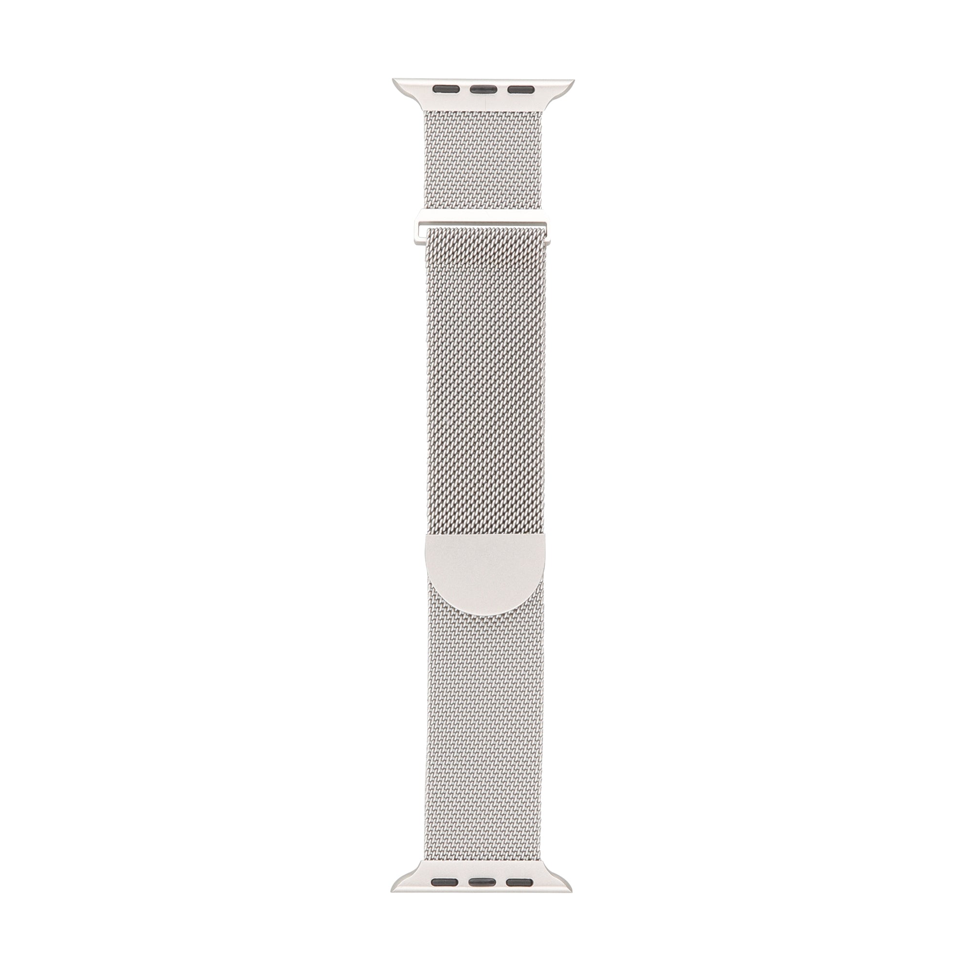 Premium Steel Mesh Apple Watch Band with Adjustable Magnetic Clasp, Starlight Finish, Universal Fit for all Small Series, Easy Installation