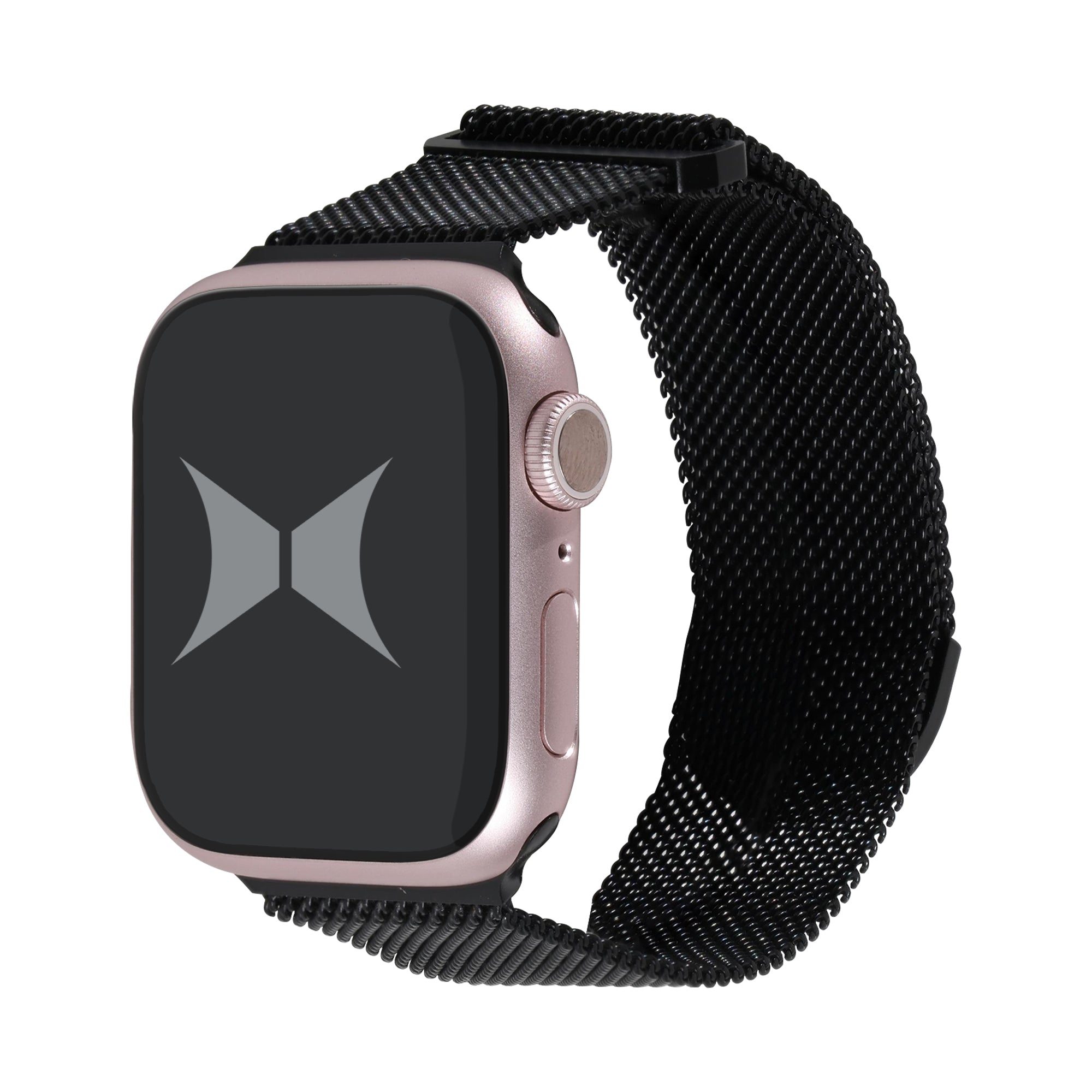 Premium Steel Mesh Apple Watch Band with Adjustable Magnetic Clasp, Starlight Finish, Universal Fit for all Small Series, Easy Installation