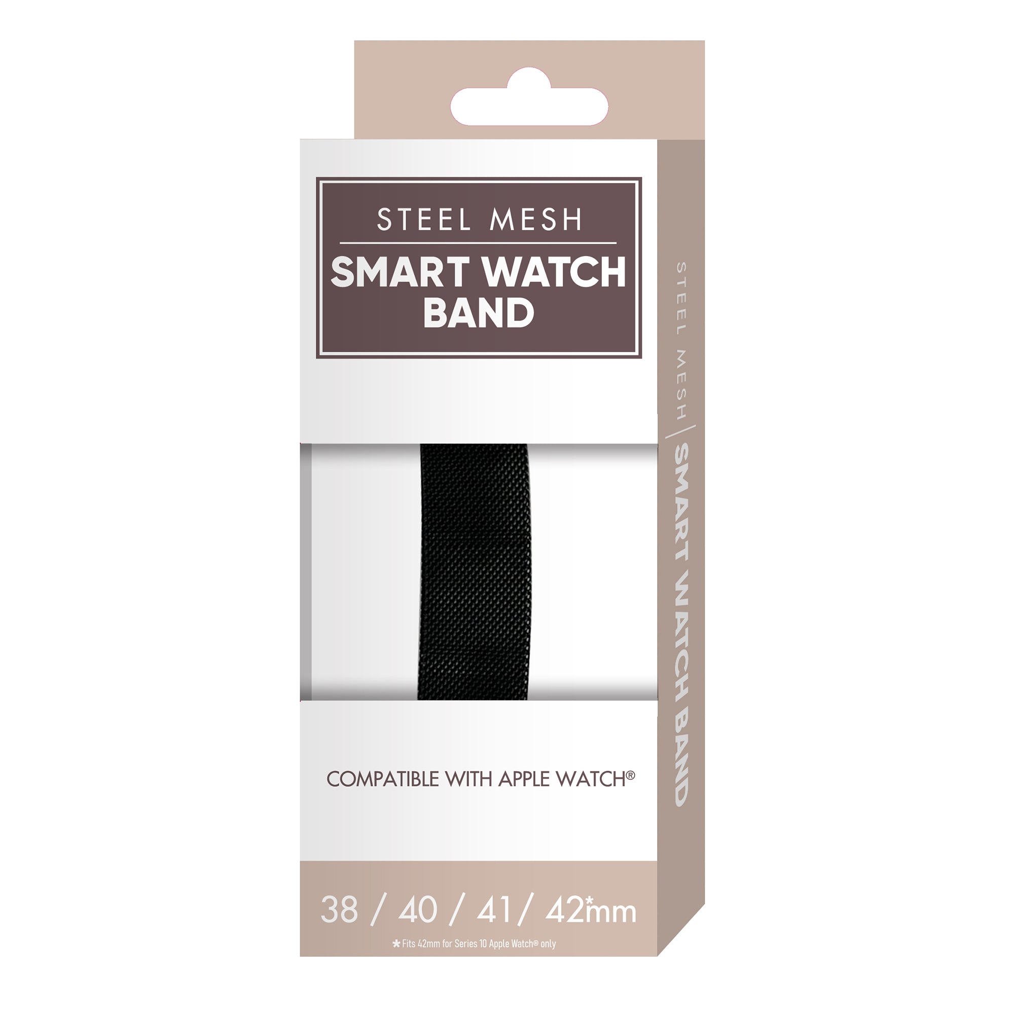 Premium Steel Mesh Apple Watch Band with Adjustable Magnetic Clasp, Starlight Finish, Universal Fit for all Small Series, Easy Installation