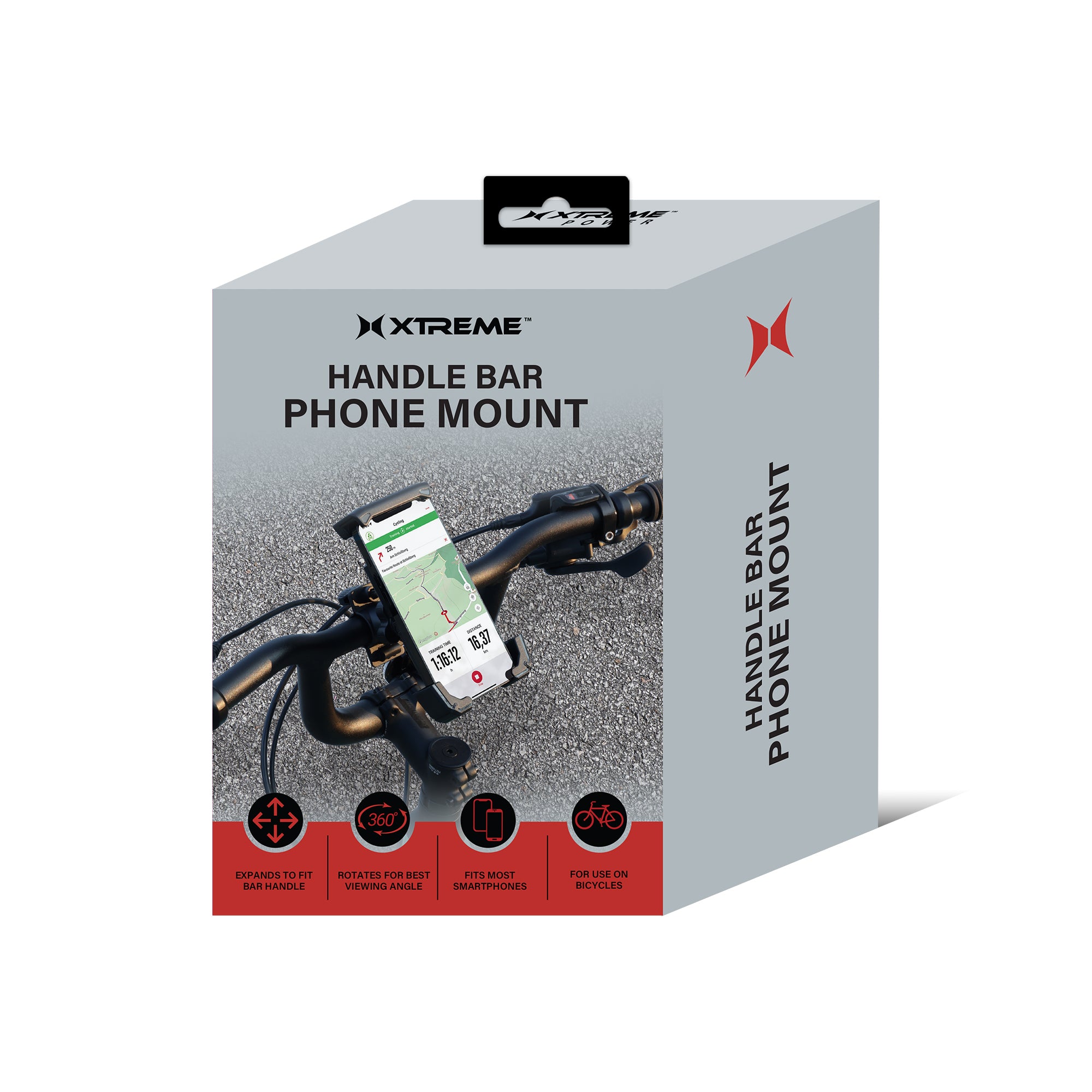 Handlebar Phone Mount, Phone Holder for Bikes, Scooters, Motorcycles, Bicycles