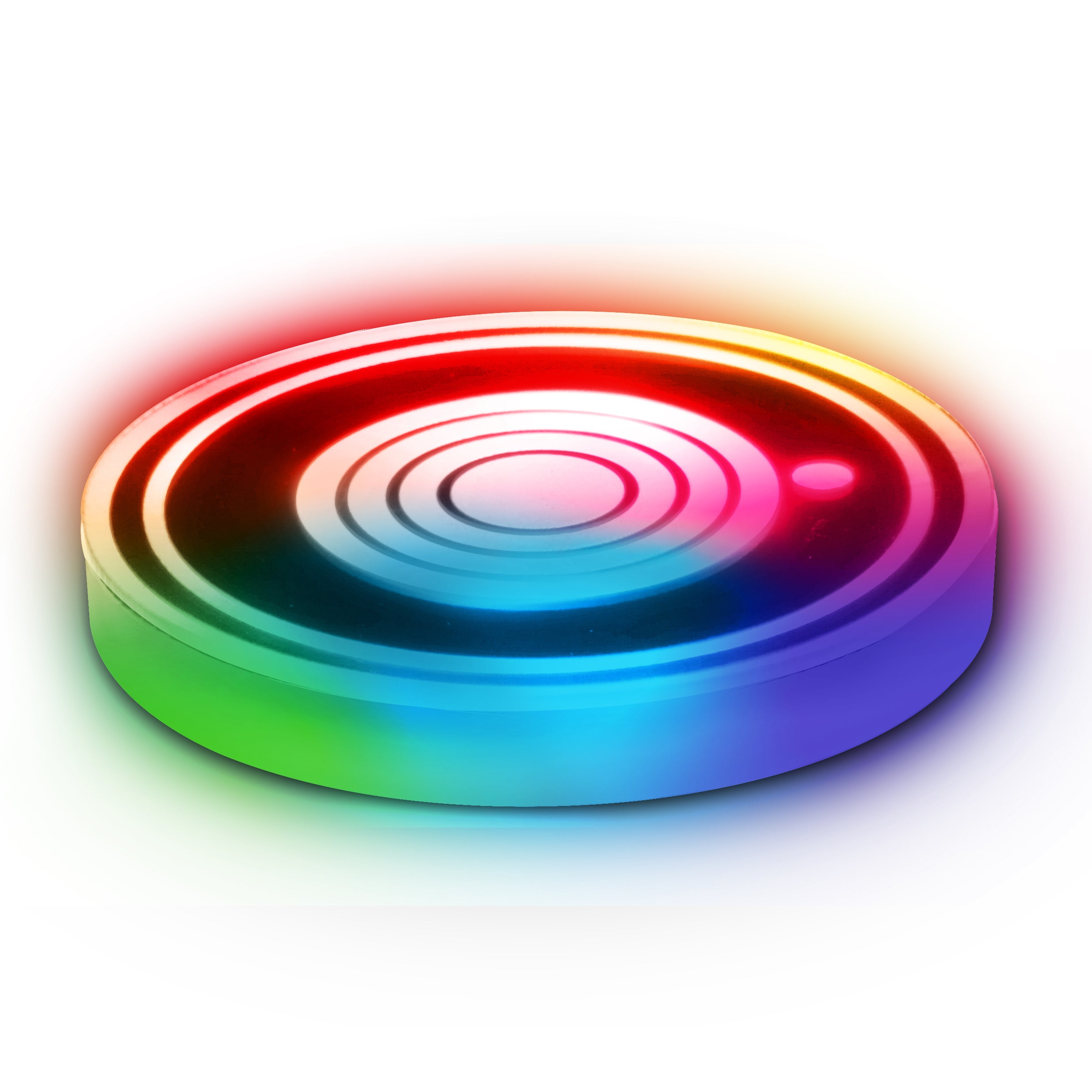 Multicolor LED Cup Holder Light, 1-Pack, Color-Changing, Universal Car Compatibility