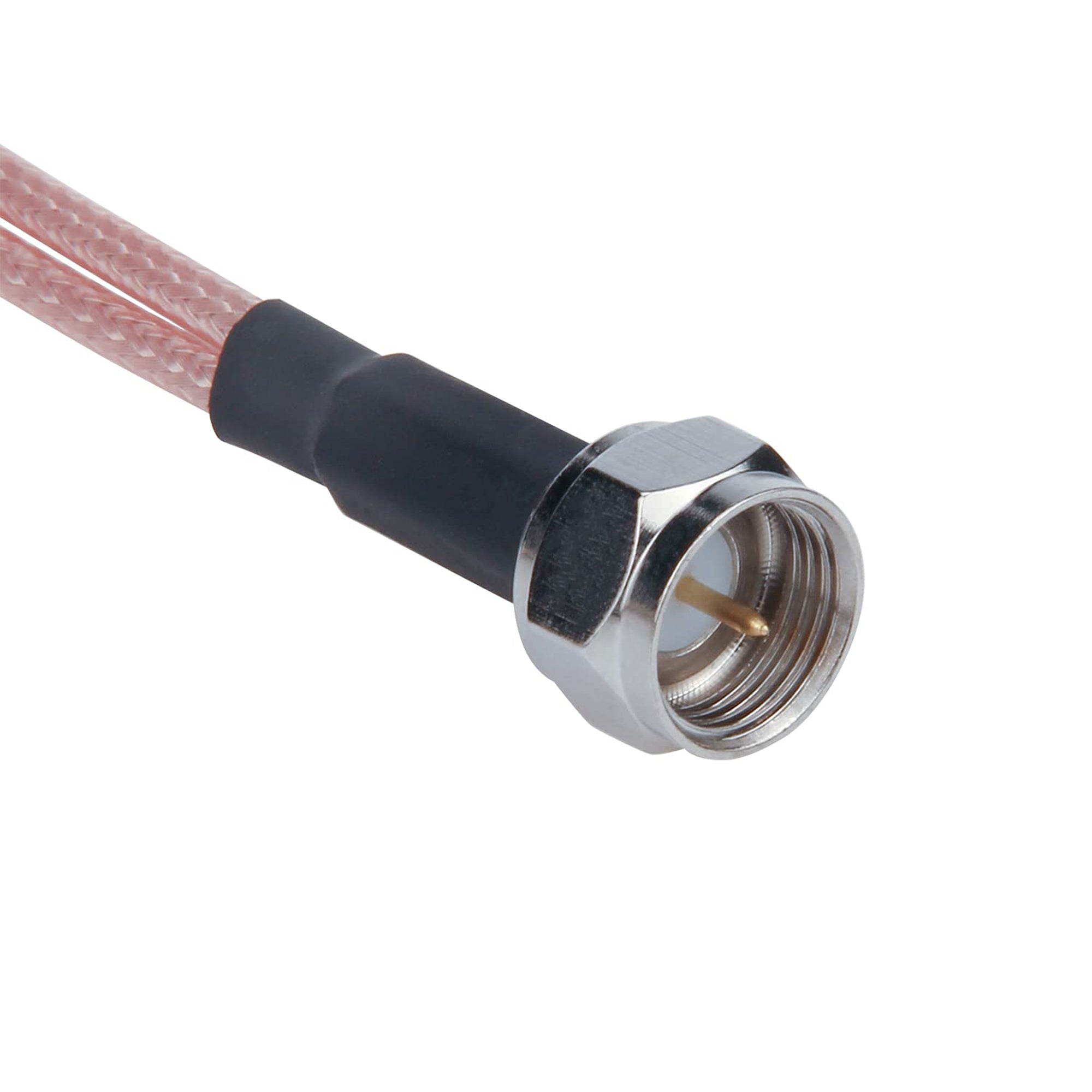 High-Quality Signal Divider COAX 2-in-1-out RG6 Coaxial Cable Splitter for TV and Internet Modem