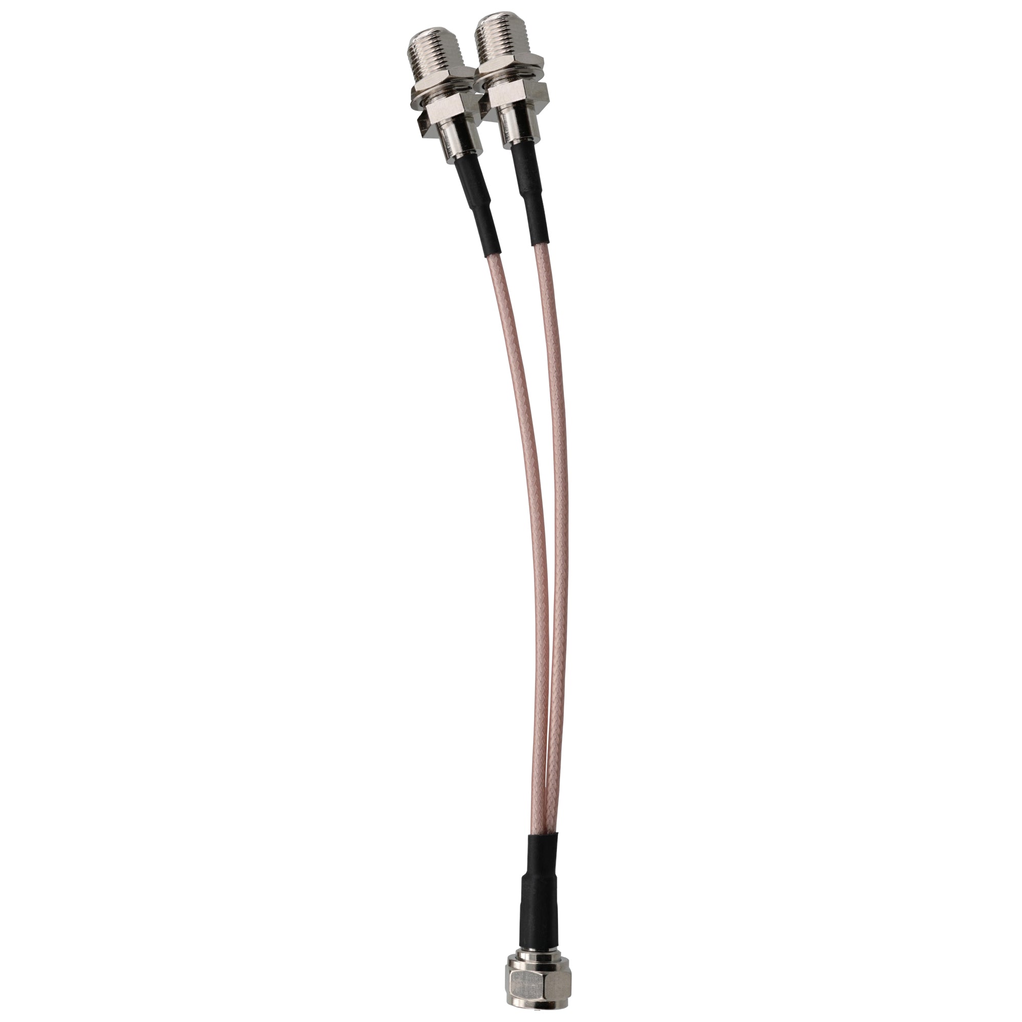 High-Quality Signal Divider COAX 2-in-1-out RG6 Coaxial Cable Splitter for TV and Internet Modem