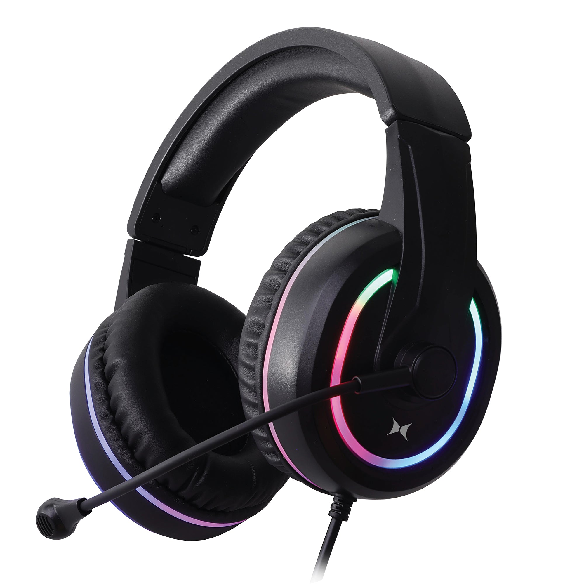 RGB LED Gaming Headset with High-Fidelity Sound, Adjustable Comfort Fit, and USB Power for PC, PS4, Xbox, and Nintendo Switch