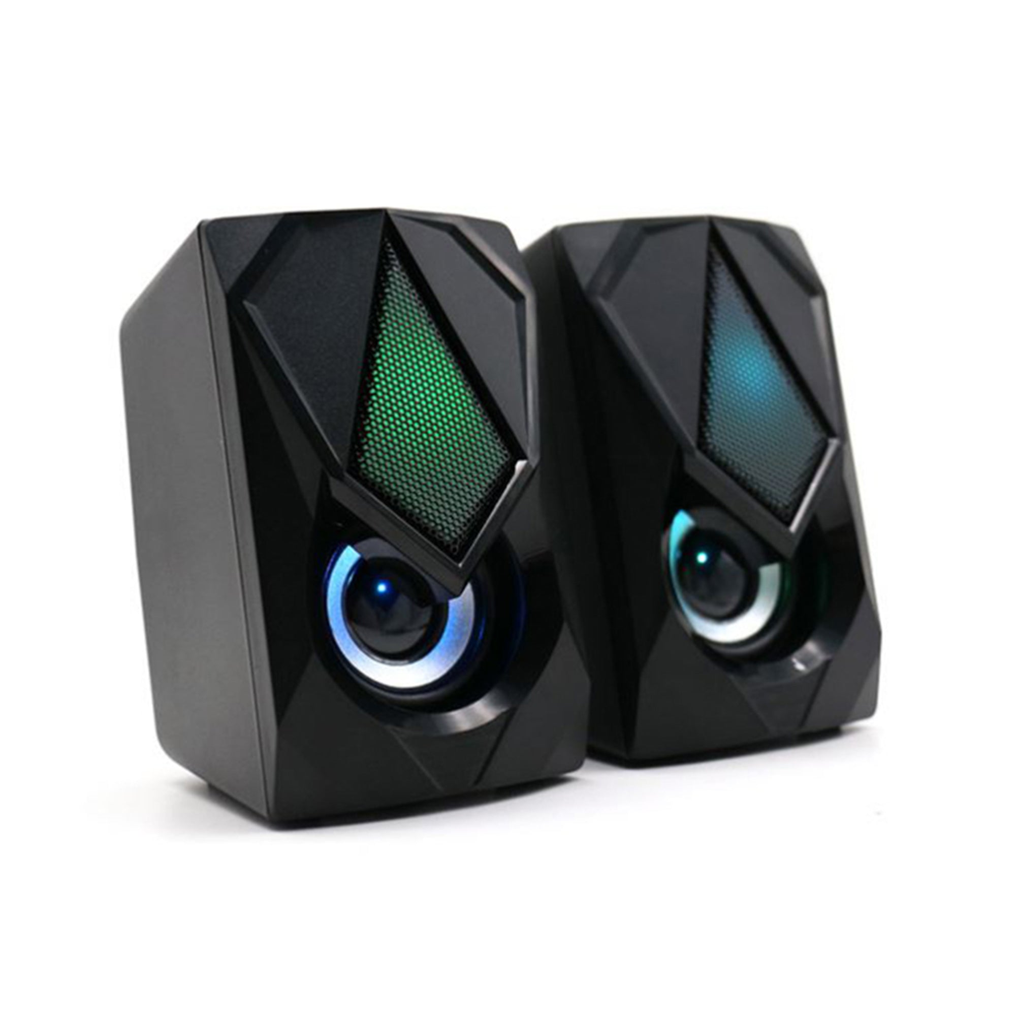 Multicolor LED Gaming Speakers for PC and Laptop, 4ft USB Wired RGB Computer Speakers, Enhance Your Gaming Setup with Dynamic Sound and Lighting