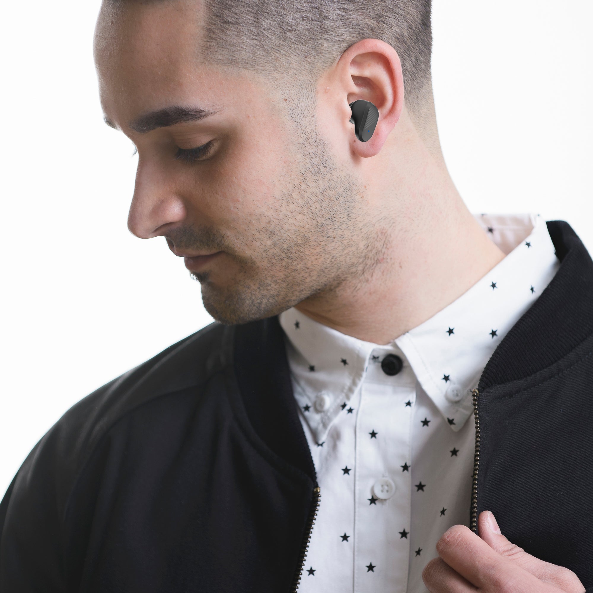 SKINNY TWS True Wireless Earbuds with LCD Screen, Portable & Lightweight, Sweat-Resistant, and Included Charging Case