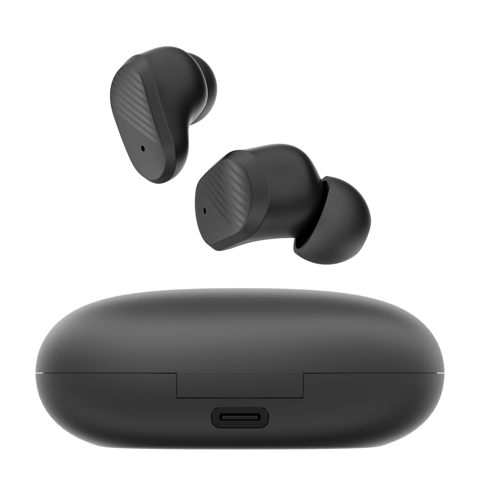 SKINNY TWS True Wireless Earbuds with LCD Screen, Portable & Lightweight, Sweat-Resistant, and Included Charging Case