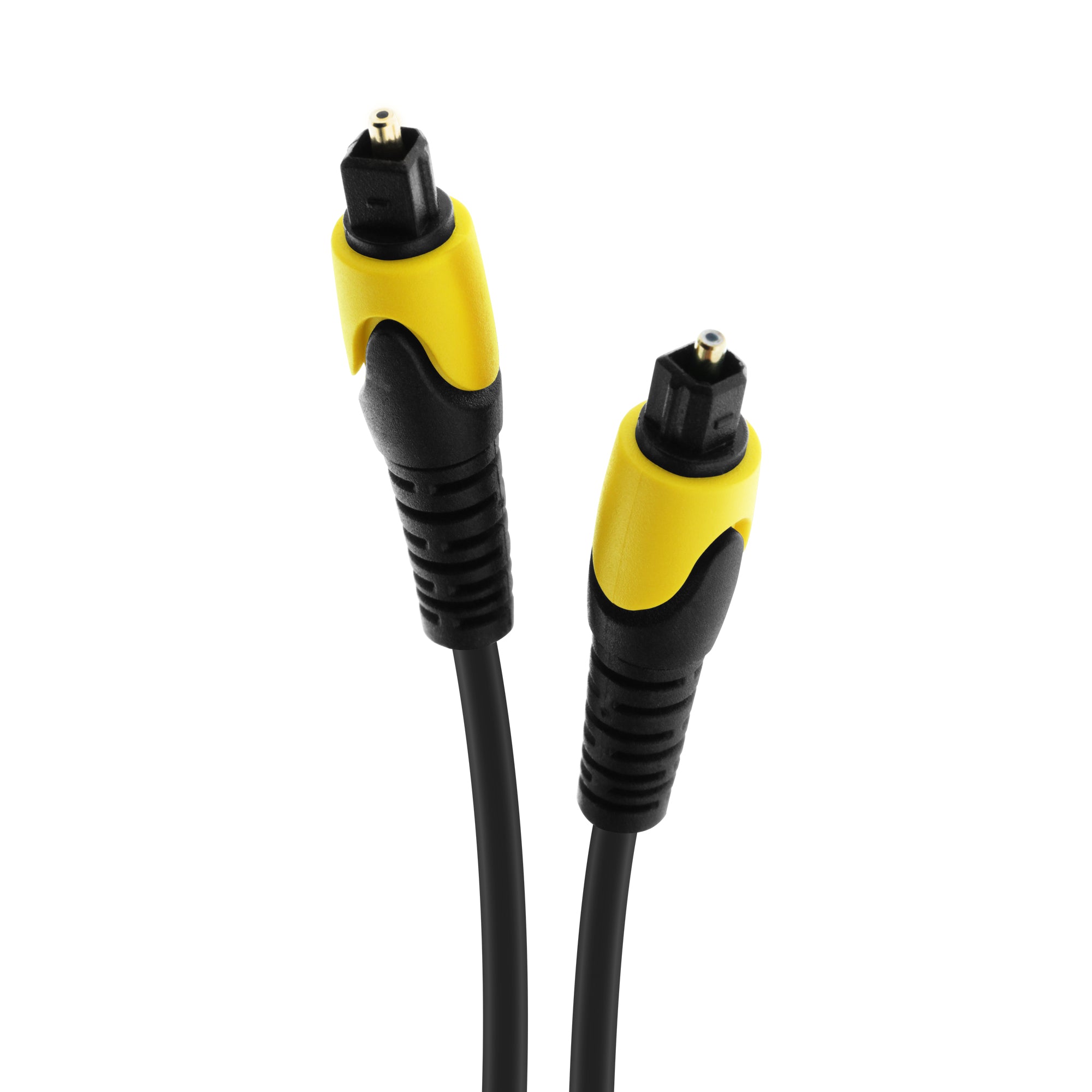 6ft Toslink Digital Optical Audio Cable with Gold-Plated Connectors, Fiber Optic Sound Bar Cable for TV, Computer, and DVD Players