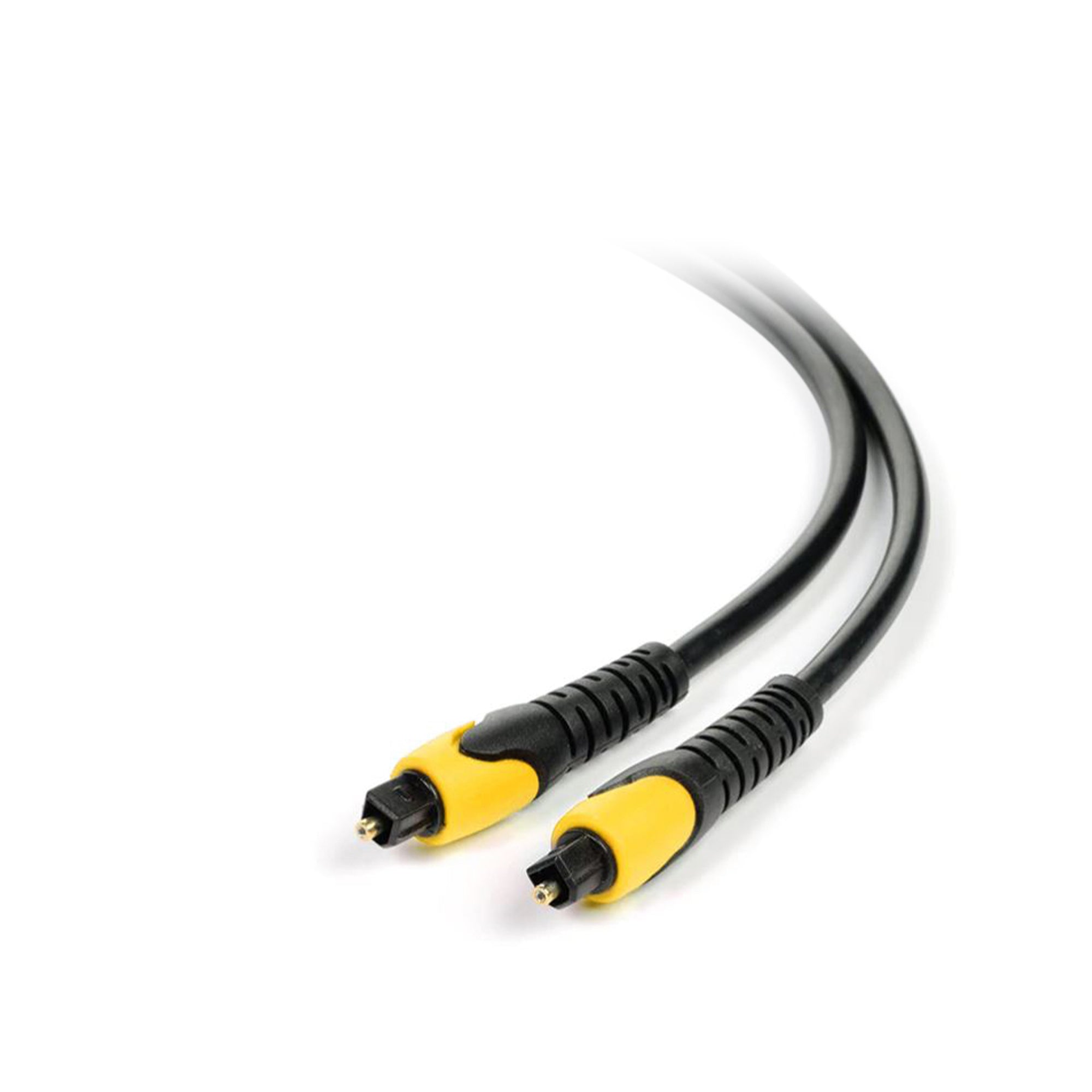 6ft Toslink Digital Optical Audio Cable with Gold-Plated Connectors, Fiber Optic Sound Bar Cable for TV, Computer, and DVD Players