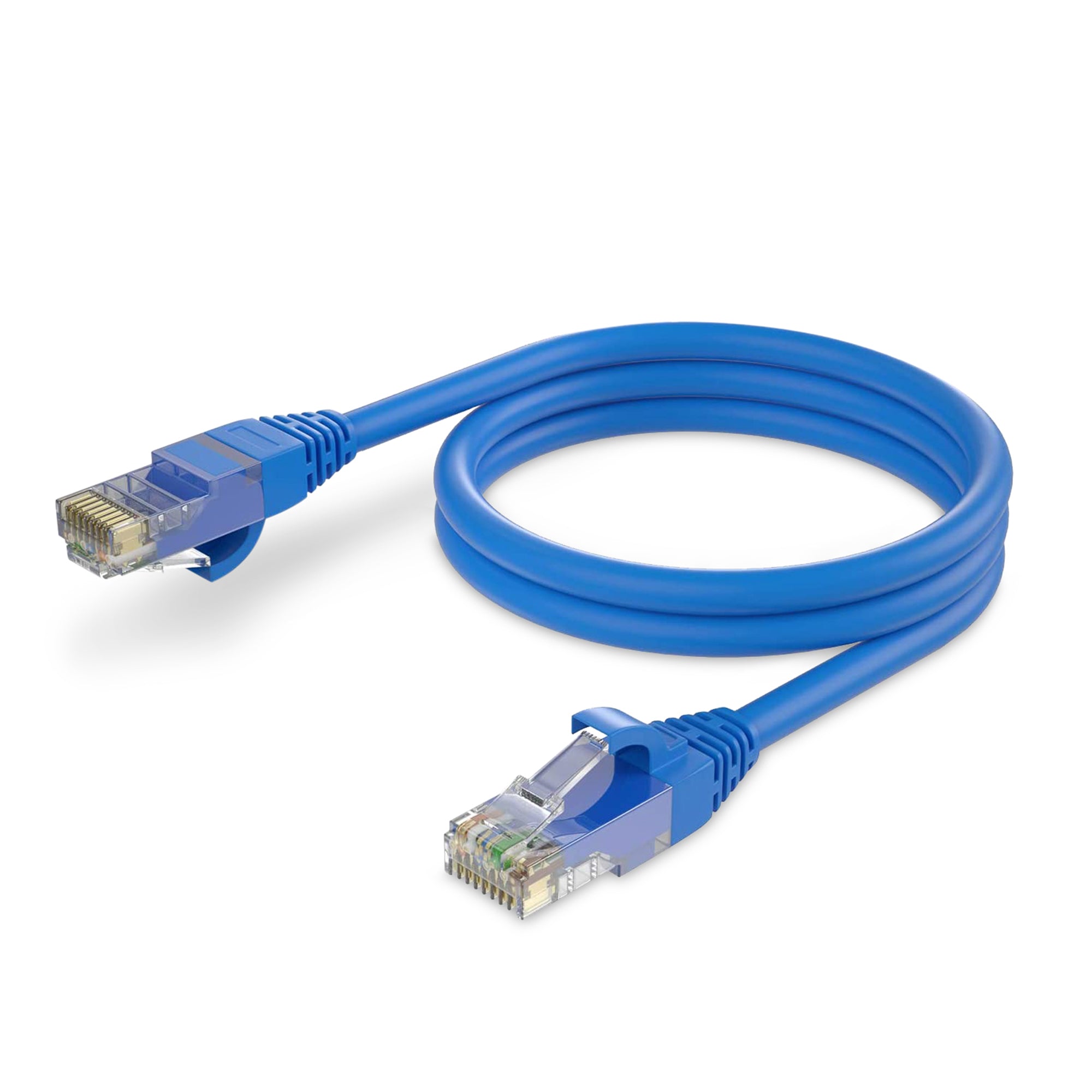 6ft Cat5e Ethernet Cable for High-Speed Internet, Gaming, and Streaming—Durable, Snagless LAN Network Patch Cord