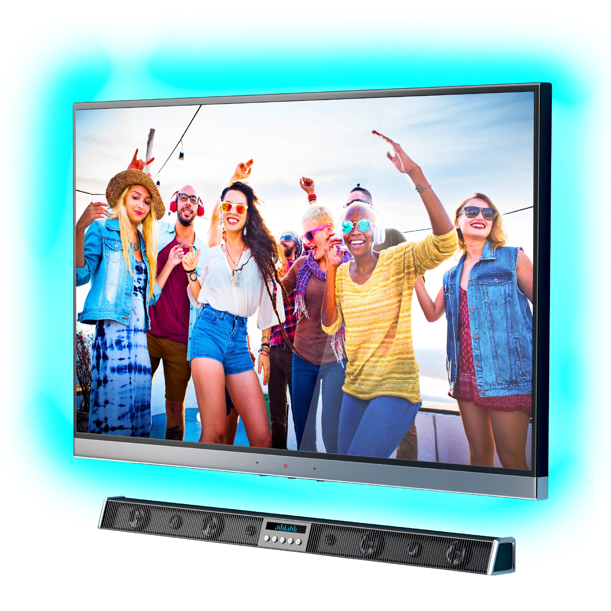 6ft Sound Reactive LED Light Strip with 8 Unique Colors, 8 Color Changing Modes