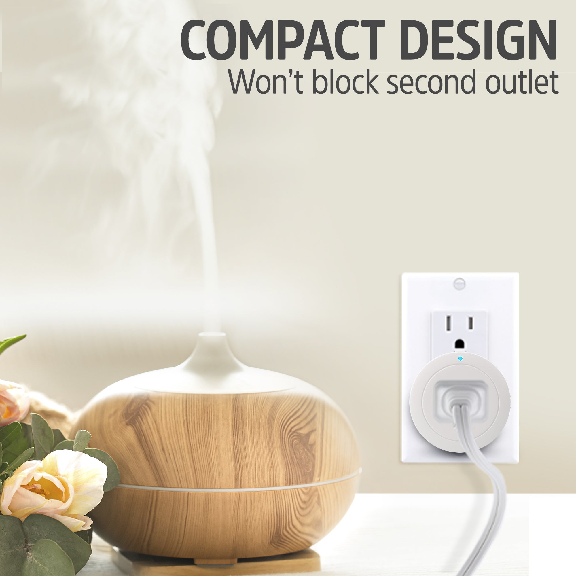 Smart Wi-Fi Plug 10A - Mobile App and Voice Control, 1-Pack & 4-Pack