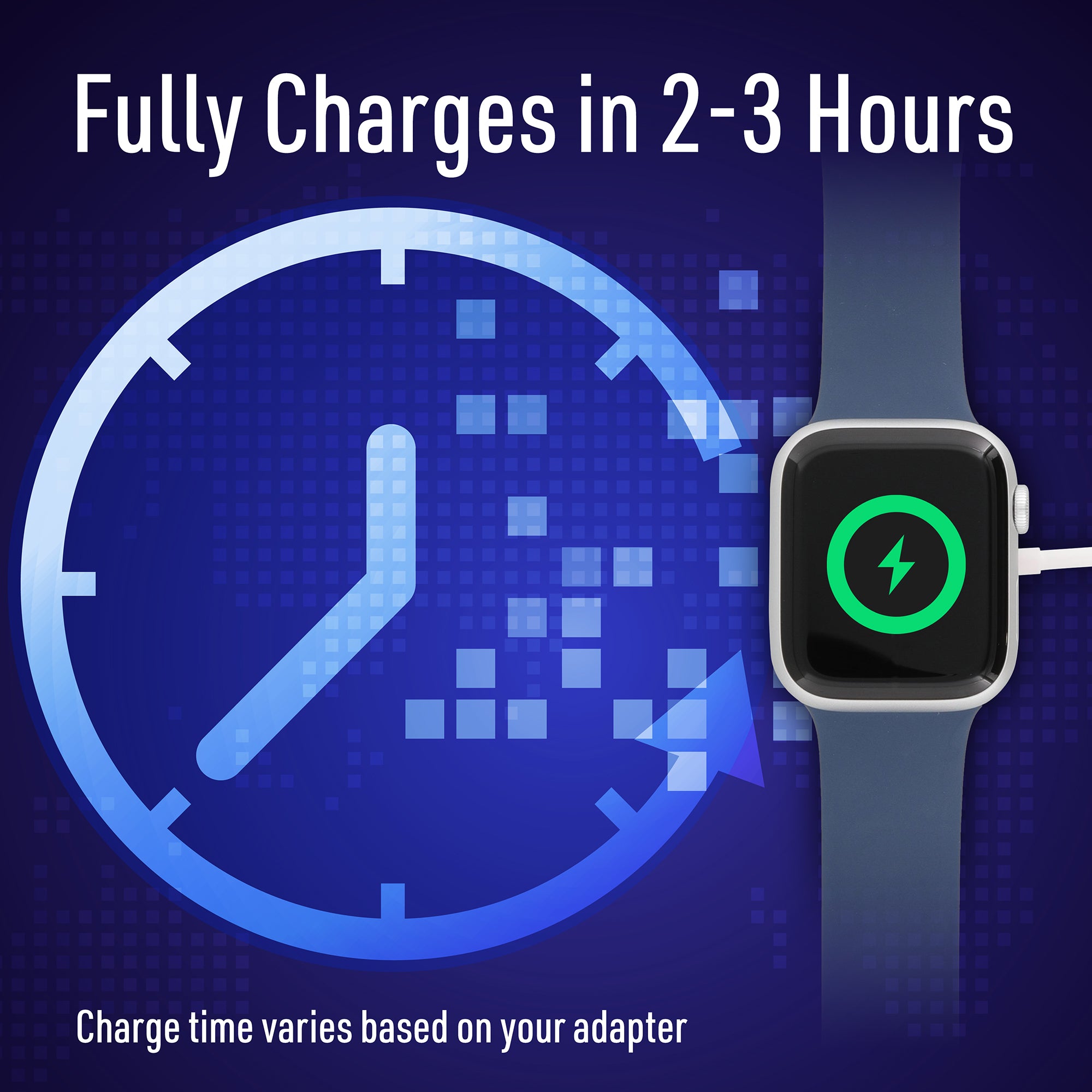 Smart Watch Charger with 6FT Magnetic Wireless Charging Cable, USB-A & USB-C Adapter
