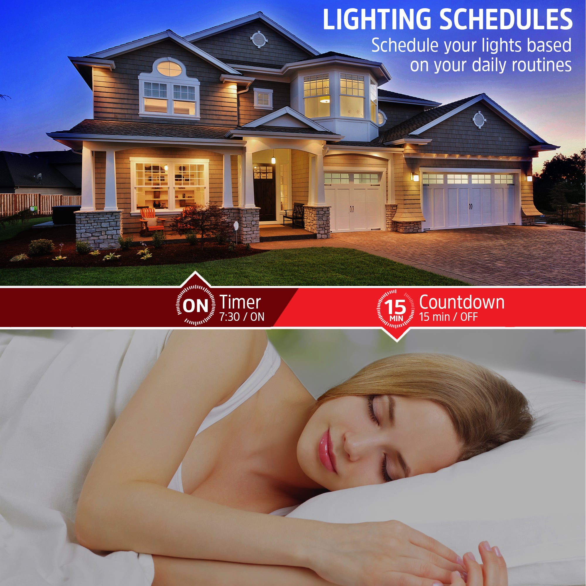 Smart Wi-Fi Dimmable Warm White LED Light Bulb, A19, E26, Mobile App Control, 9 Watt