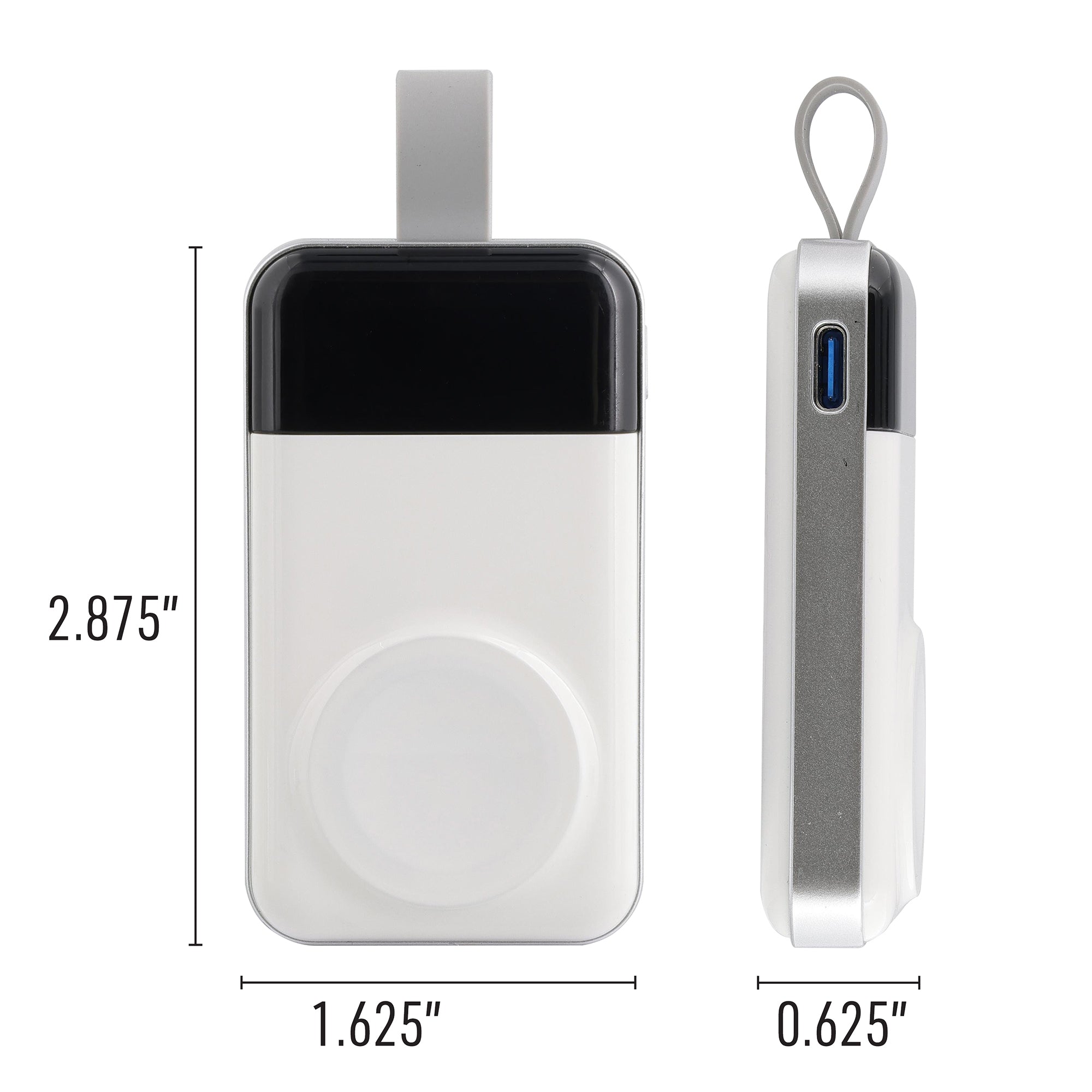 Portable Apple Watch Charger, 1200mAh Magnetic Wireless Keychain Power Bank, Fast Charging for Apple Watch