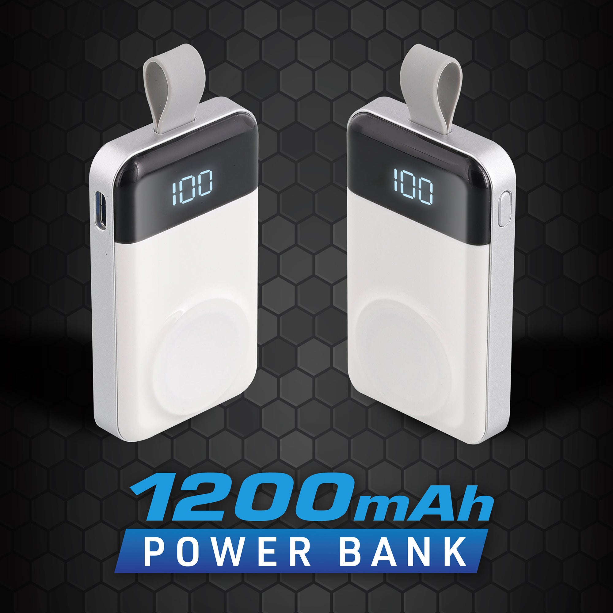 Portable Apple Watch Charger, 1200mAh Magnetic Wireless Keychain Power Bank, Fast Charging for Apple Watch