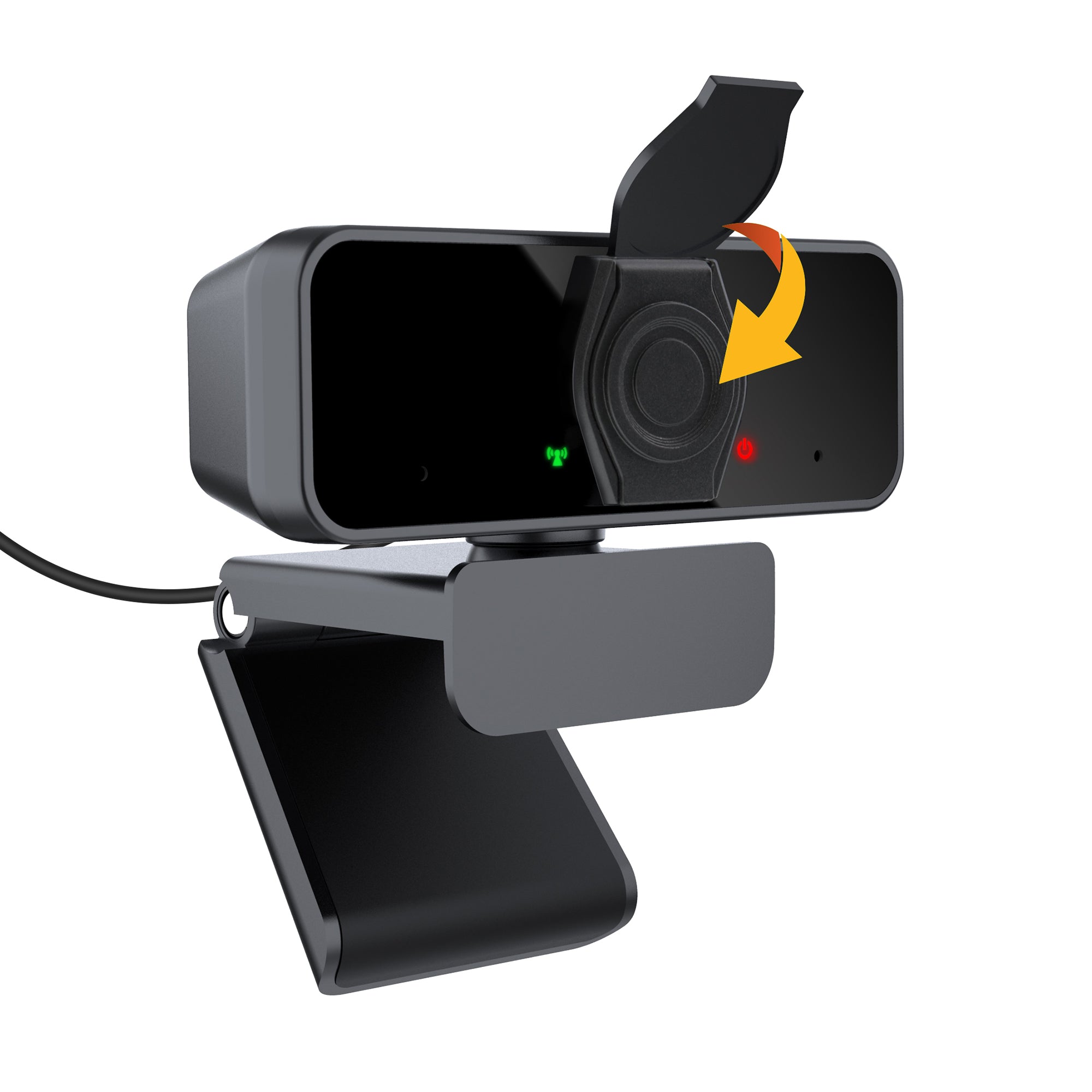 1080P HD PC Camera with Built-in Microphone & Privacy Cover - USB Web Camera for Streaming, Video Conferencing & Zoom Calls