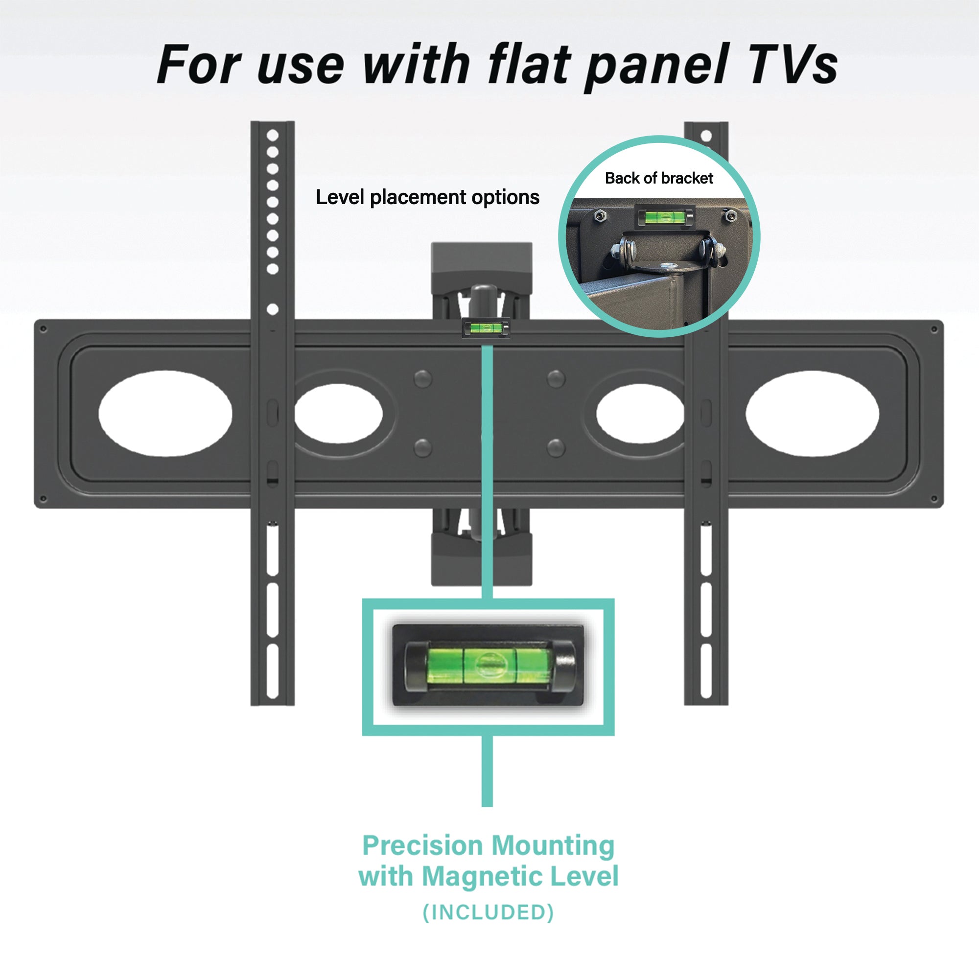Tilting TV Wall Mount - Fits 23"-42" TVs, 55lbs Capacity, VESA Compatible 75x75-200x200